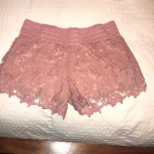 Crochet shorts